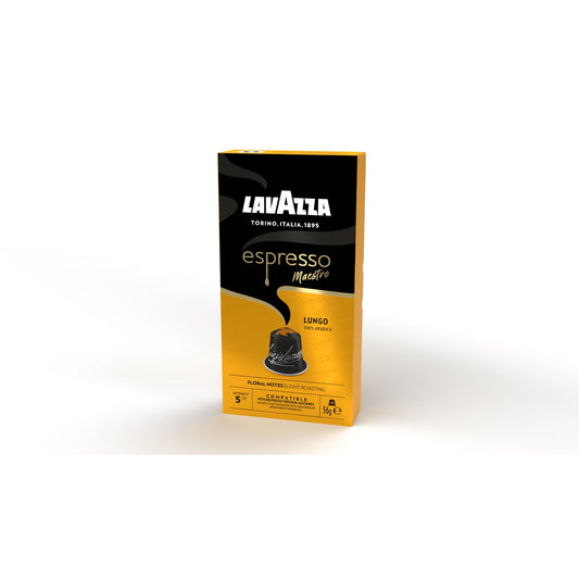 Lavazza Espressokapsel Maestro Nespresso® Maschine Lungo, 100 % Arabica Intensität: 5 10 x 5,6 g/Pack.