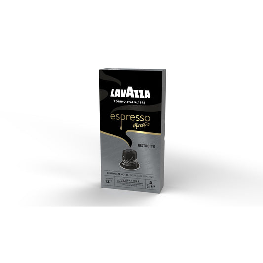 Lavazza Espressokapsel Maestro Nespresso® Maschine Ristretto, karamellisiert, schokoladig Intensität: 12 10 x 5,7 g/Pack.