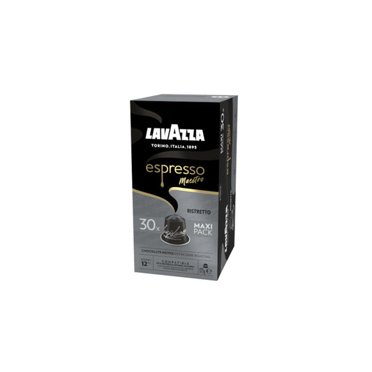 Lavazza Espressokapsel Maestro Nespresso® Maschine Ristretto, karamellisiert, schokoladig Intensität: 12 30 x 5,7 g/Pack.