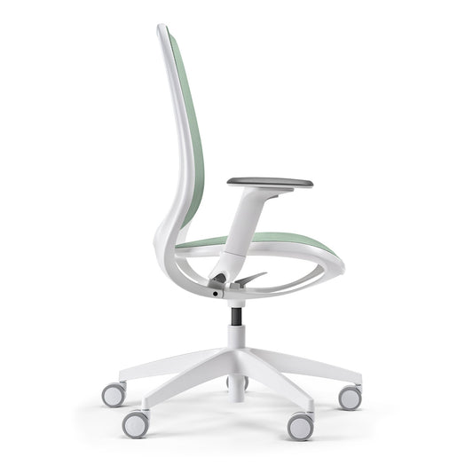 Sedus Bürodrehstuhl se:air 39-52cm Kinetic-Swing-Mechanik Rolle weich gebremst (für Hartboden) Kunststoff grün/weiß