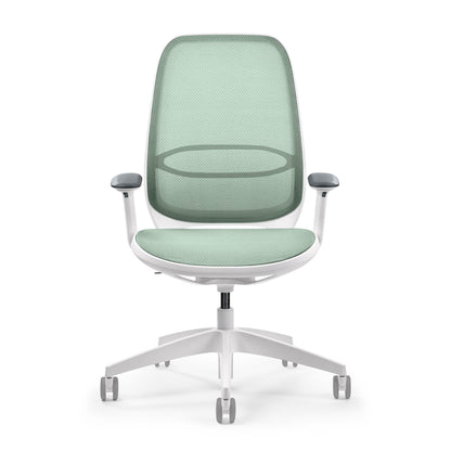Sedus Bürodrehstuhl se:air 39-52cm Kinetic-Swing-Mechanik Rolle weich gebremst (für Hartboden) Kunststoff grün/weiß