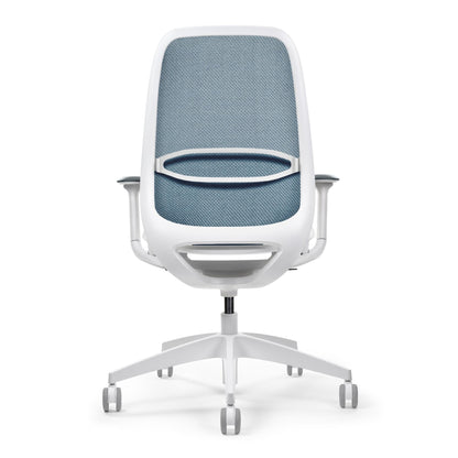 Sedus Bürodrehstuhl se:air 39-52cm Kinetic-Swing-Mechanik Rolle weich gebremst (für Hartboden) Kunststoff blau/weiß