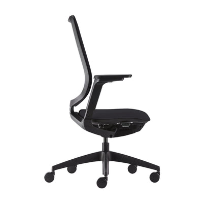 Sedus Bürodrehstuhl se:flex 40-52cm Synchronmechanik Rolle weich gebremst (für Hartboden) Kunststoff schwarz