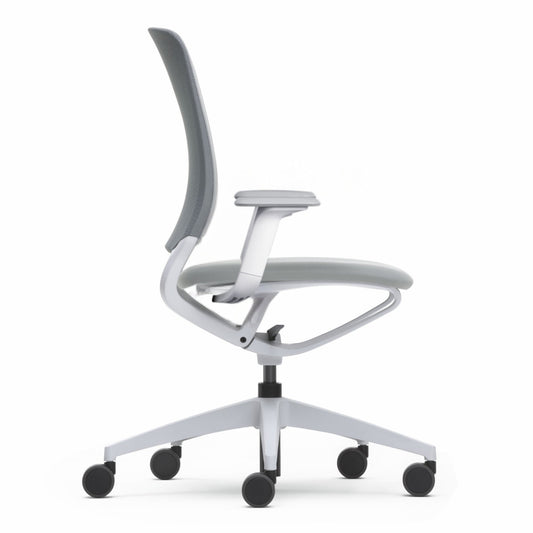 Sedus Bürodrehstuhl se:motion 42-53cm Kinetic-Swing-Mechanik Rolle weich gebremst (für Hartboden) Kunststoff hellgrau
