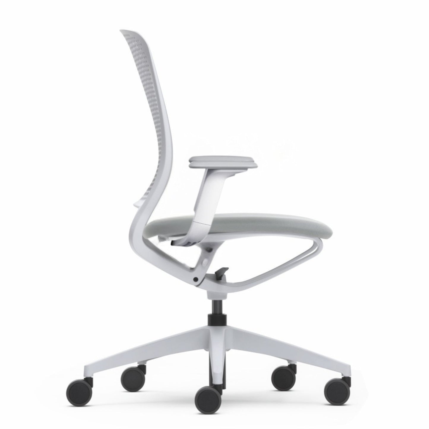 Sedus Bürodrehstuhl se:motion 42-53cm Kinetic-Swing-Mechanik Rolle weich gebremst (für Hartboden) Kunststoff hellgrau
