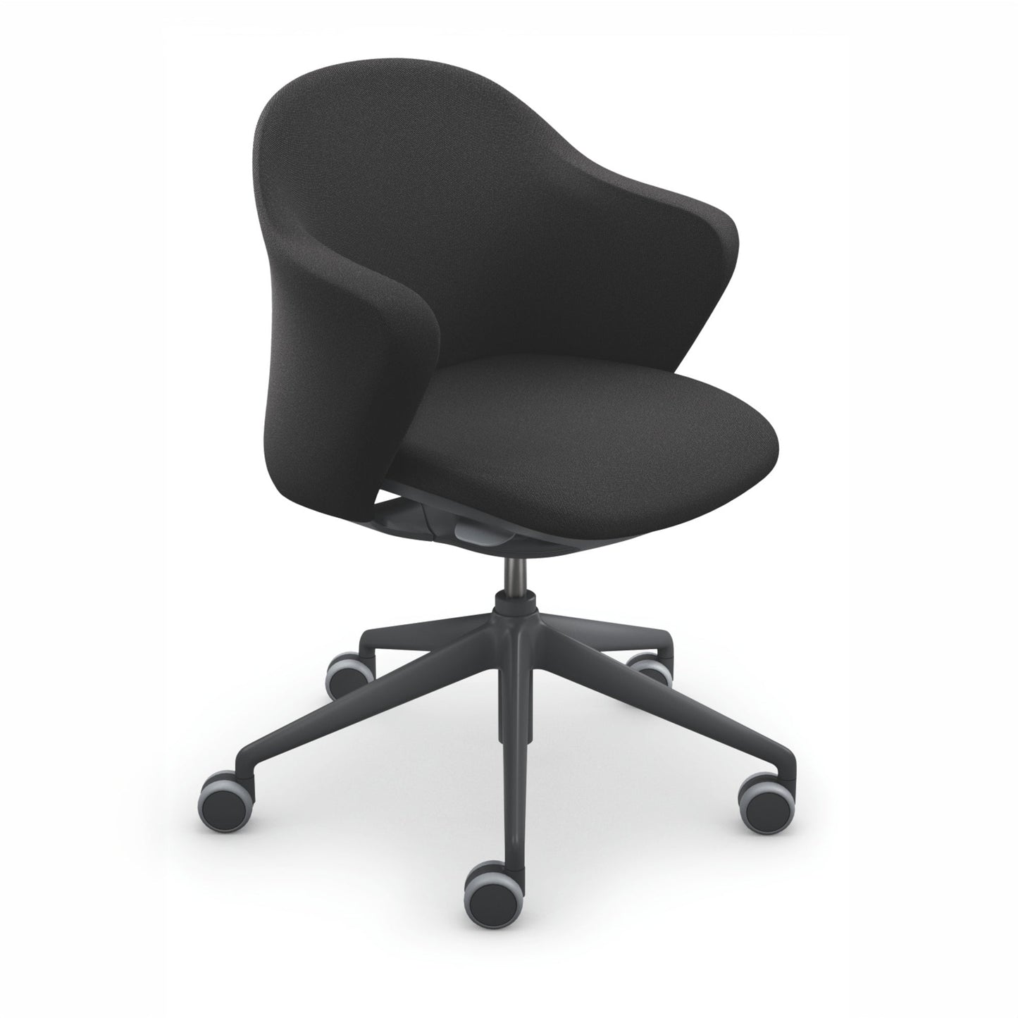Sedus Bürodrehstuhl se:flair 40-51cm Kinetic-Swing-Mechanik Rolle weich gebremst (für Hartboden) Kunststoff schwarz