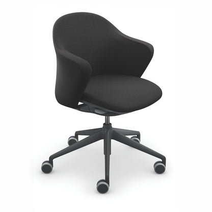 Sedus Bürodrehstuhl se:flair 40-51cm Kinetic-Swing-Mechanik Rolle weich gebremst (für Hartboden) Kunststoff schwarz