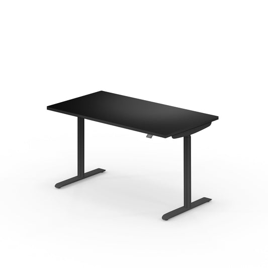 Sedus Schreibtisch se:lab Maße: 1.400 x 650-1.280 x 700 mm (B x H x T) Dreischicht-Feinspan graphitschwarz