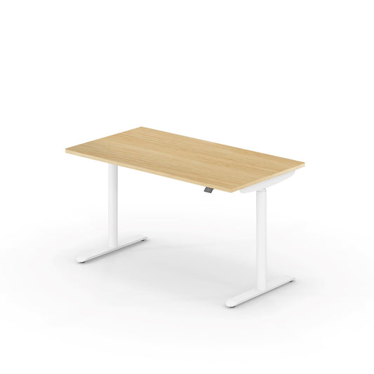 Sedus Schreibtisch se:lab Maße: 1.400 x 650-1.280 x 700 mm (B x H x T) Dreischicht-Feinspan eiche hell
