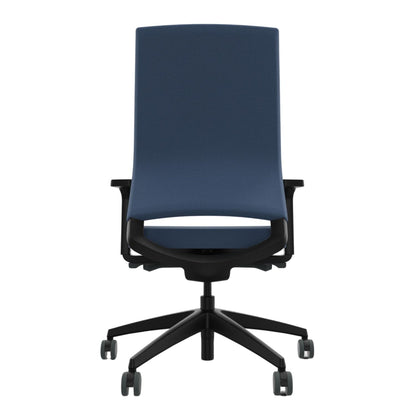 Sedus Bürodrehstuhl Quarterback 2 39-52cm Synchronmechanik Rolle weich gebremst (für Hartboden) Kunststoff blau