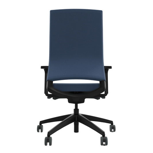 Sedus Bürodrehstuhl Quarterback 2 39-52cm Synchronmechanik Rolle weich gebremst (für Hartboden) Kunststoff blau