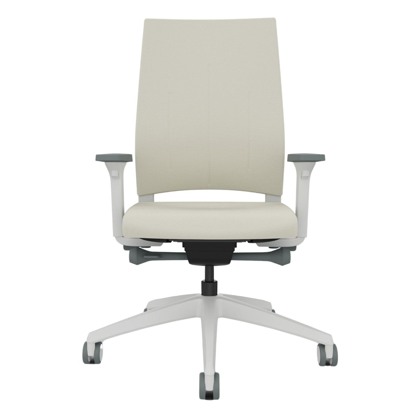 Sedus Bürodrehstuhl Quarterback 2 39-52cm Synchronmechanik Rolle weich gebremst (für Hartboden) Kunststoff creme