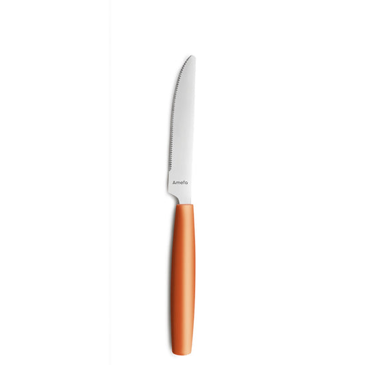Amefa Messer PIXEL Vollheft Mehrweg 22,3cm Klingenstahl 13/0, Edelstahl 18/0, poliert silber 12 St./Pack.