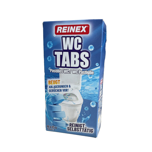 REINEX WC-Reiniger nicht biologisch abbaubar pH-Wert: 1,6 Karton 16 x 25 g/Pack.