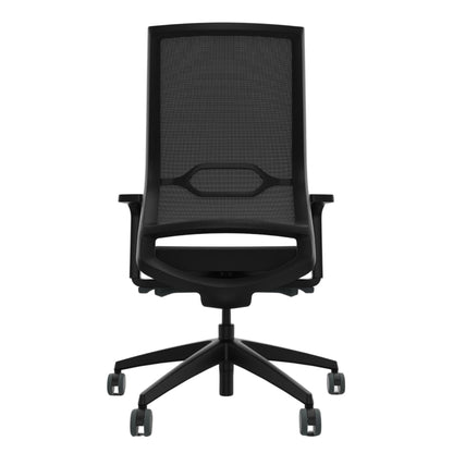 Sedus Bürodrehstuhl Quaterback 2 39-52cm Synchronmechanik Rolle weich gebremst (für Hartboden) Kunststoff schwarz