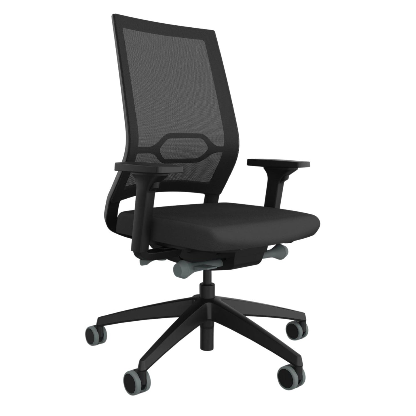 Sedus Bürodrehstuhl Quaterback 2 39-52cm Synchronmechanik Rolle weich gebremst (für Hartboden) Kunststoff schwarz