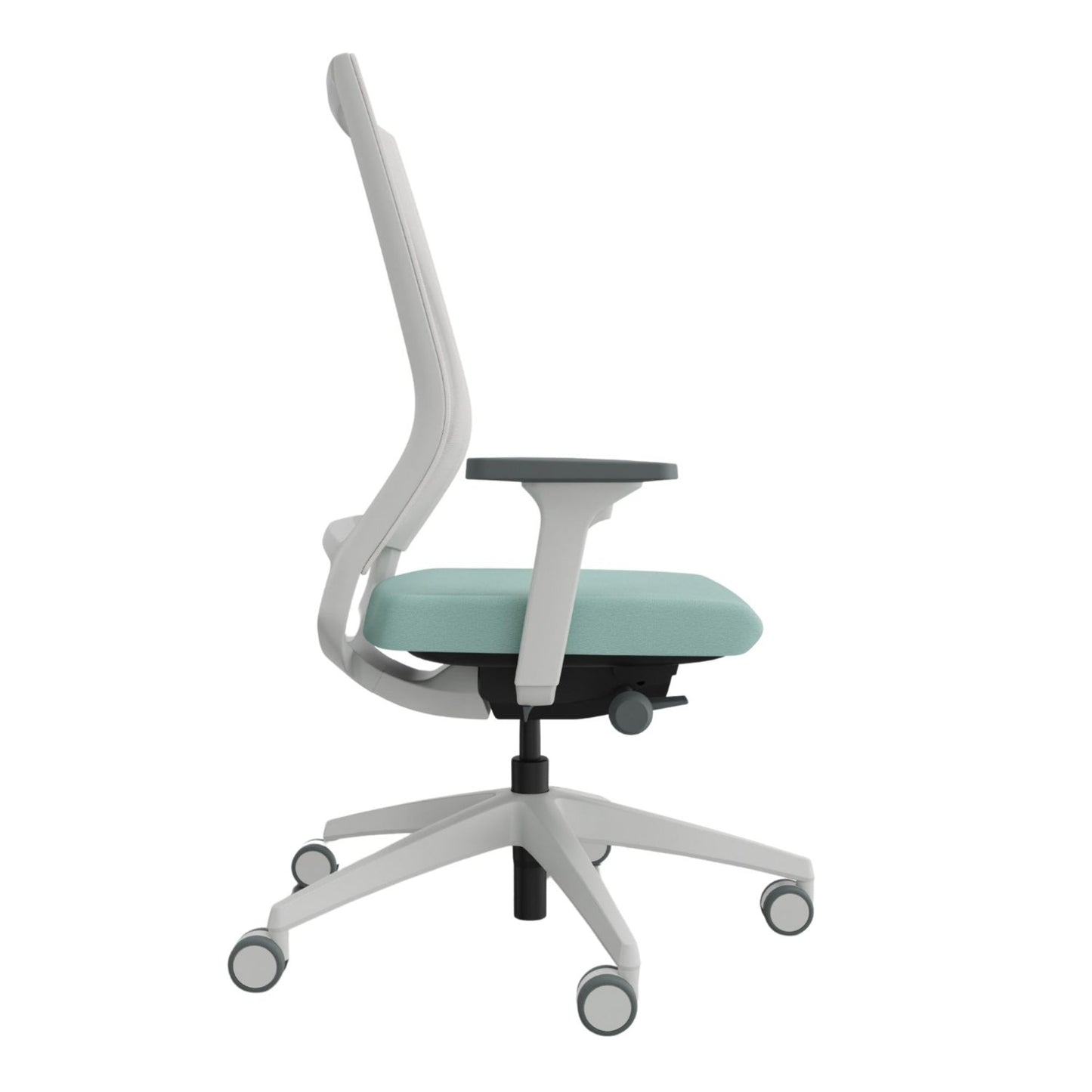 Sedus Bürodrehstuhl Quaterback 2 39-52cm Synchronmechanik Rolle weich gebremst (für Hartboden) Kunststoff