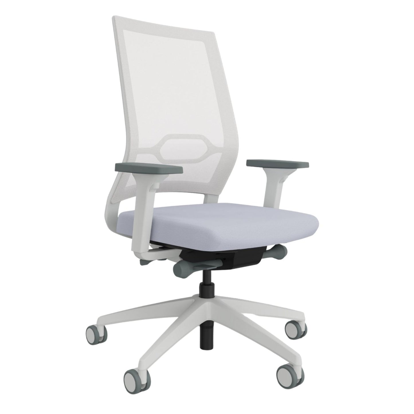 Sedus Bürodrehstuhl Quaterback 2 39-52cm Synchronmechanik Rolle weich gebremst (für Hartboden) Kunststoff