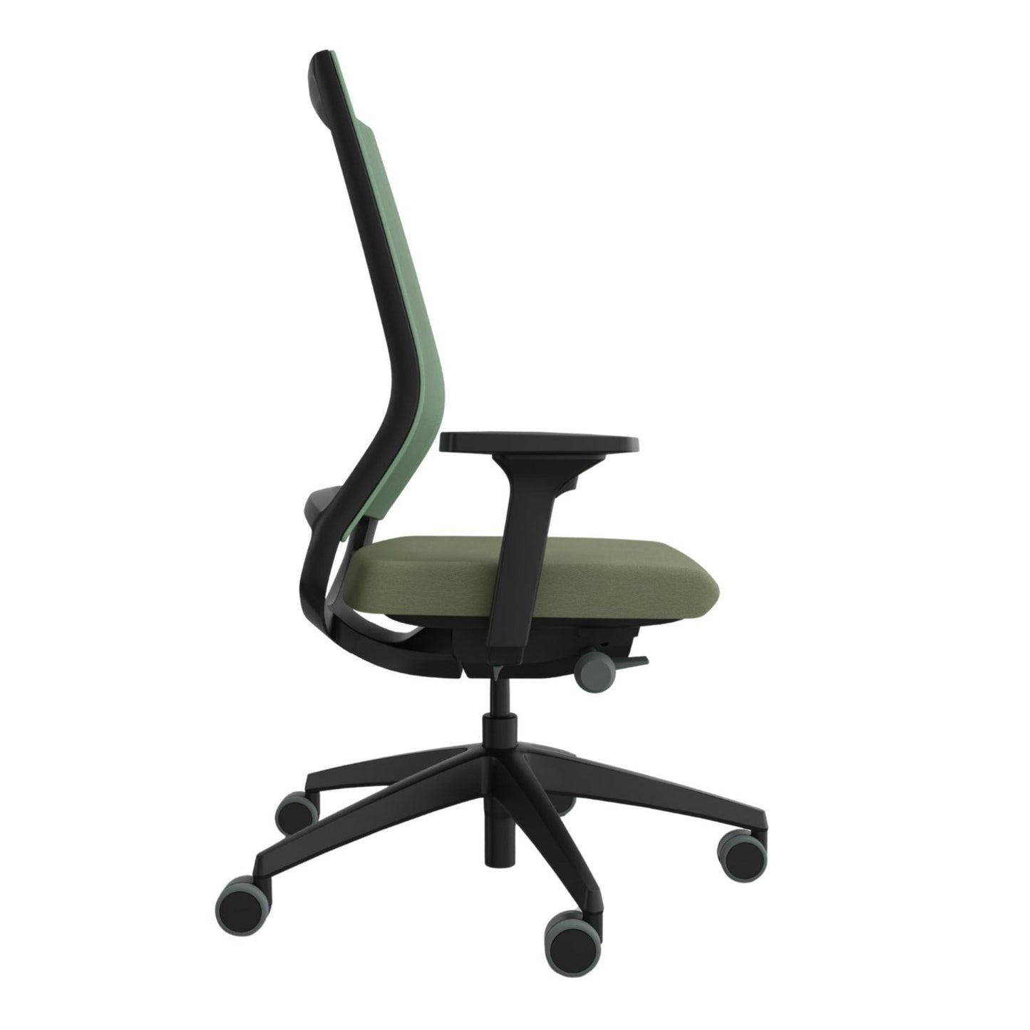 Sedus Bürodrehstuhl Quaterback 2 39-52cm Synchronmechanik Rolle weich gebremst (für Hartboden) Kunststoff grün