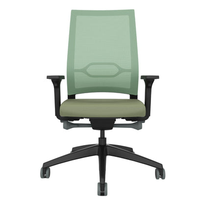 Sedus Bürodrehstuhl Quaterback 2 39-52cm Synchronmechanik Rolle weich gebremst (für Hartboden) Kunststoff grün