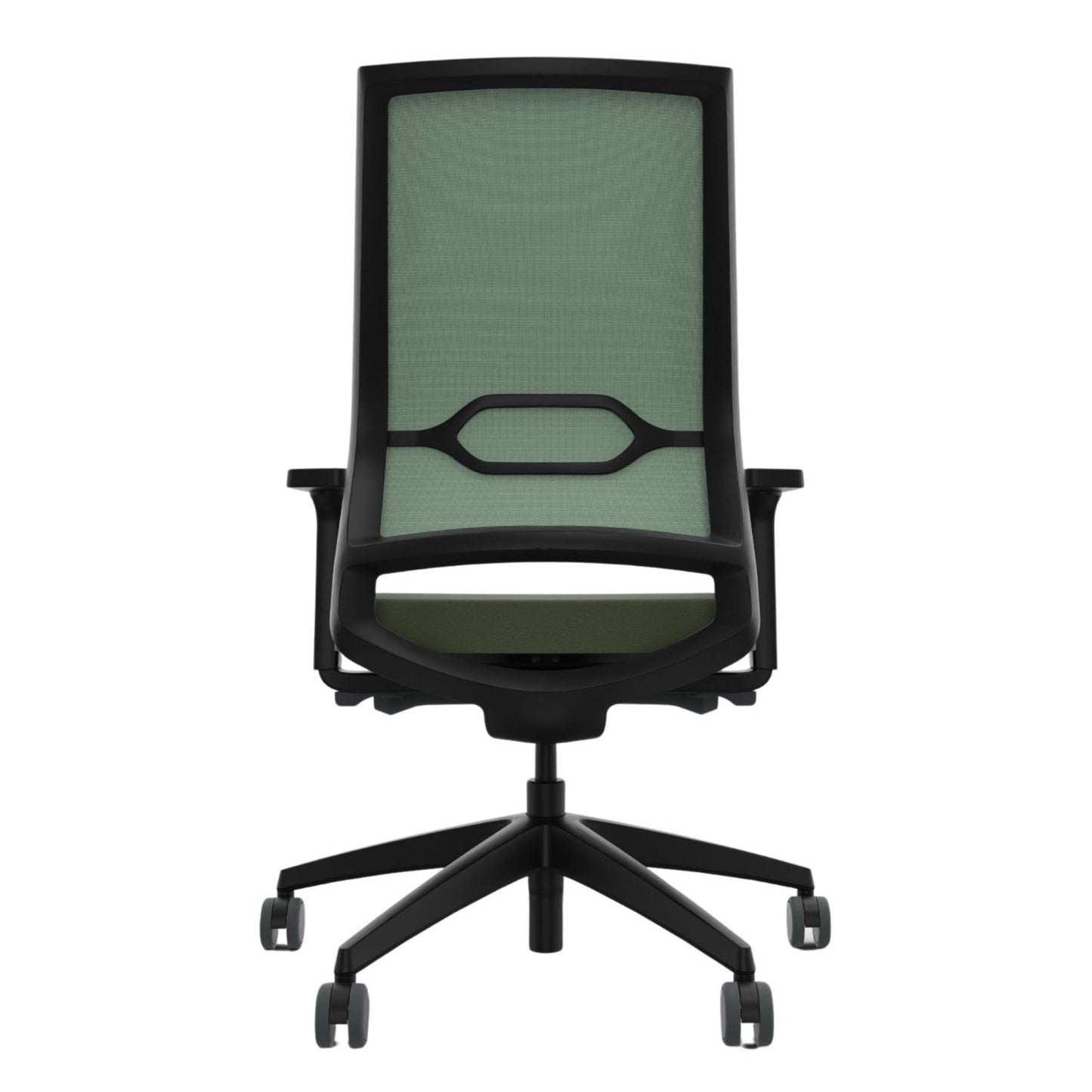 Sedus Bürodrehstuhl Quaterback 2 39-52cm Synchronmechanik Rolle weich gebremst (für Hartboden) Kunststoff grün