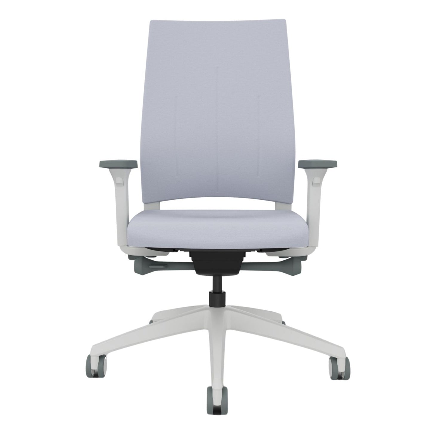 Sedus Bürodrehstuhl Quarterback 2 39-52cm Synchronmechanik Rolle weich gebremst (für Hartboden) Kunststoff hellgrau