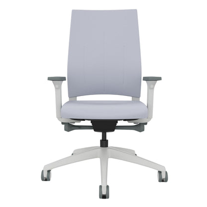 Sedus Bürodrehstuhl Quarterback 2 39-52cm Synchronmechanik Rolle weich gebremst (für Hartboden) Kunststoff hellgrau