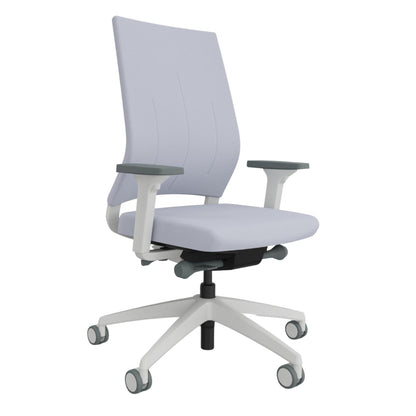 Sedus Bürodrehstuhl Quarterback 2 39-52cm Synchronmechanik Rolle weich gebremst (für Hartboden) Kunststoff hellgrau