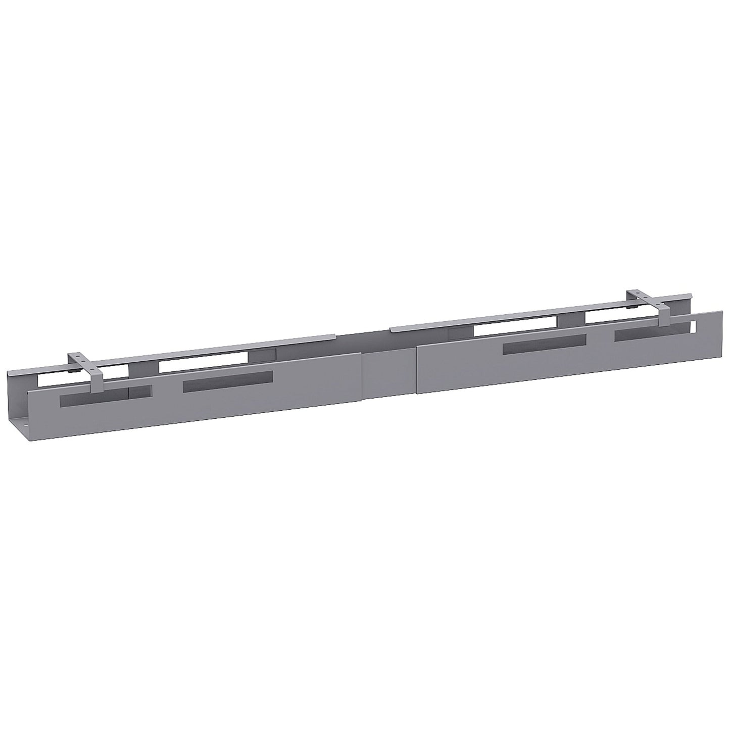 Geramöbel Kabelkanal 1.100-1.700 x 100 x 120 mm (B x H x T) Metall, pulverbeschichtet silber