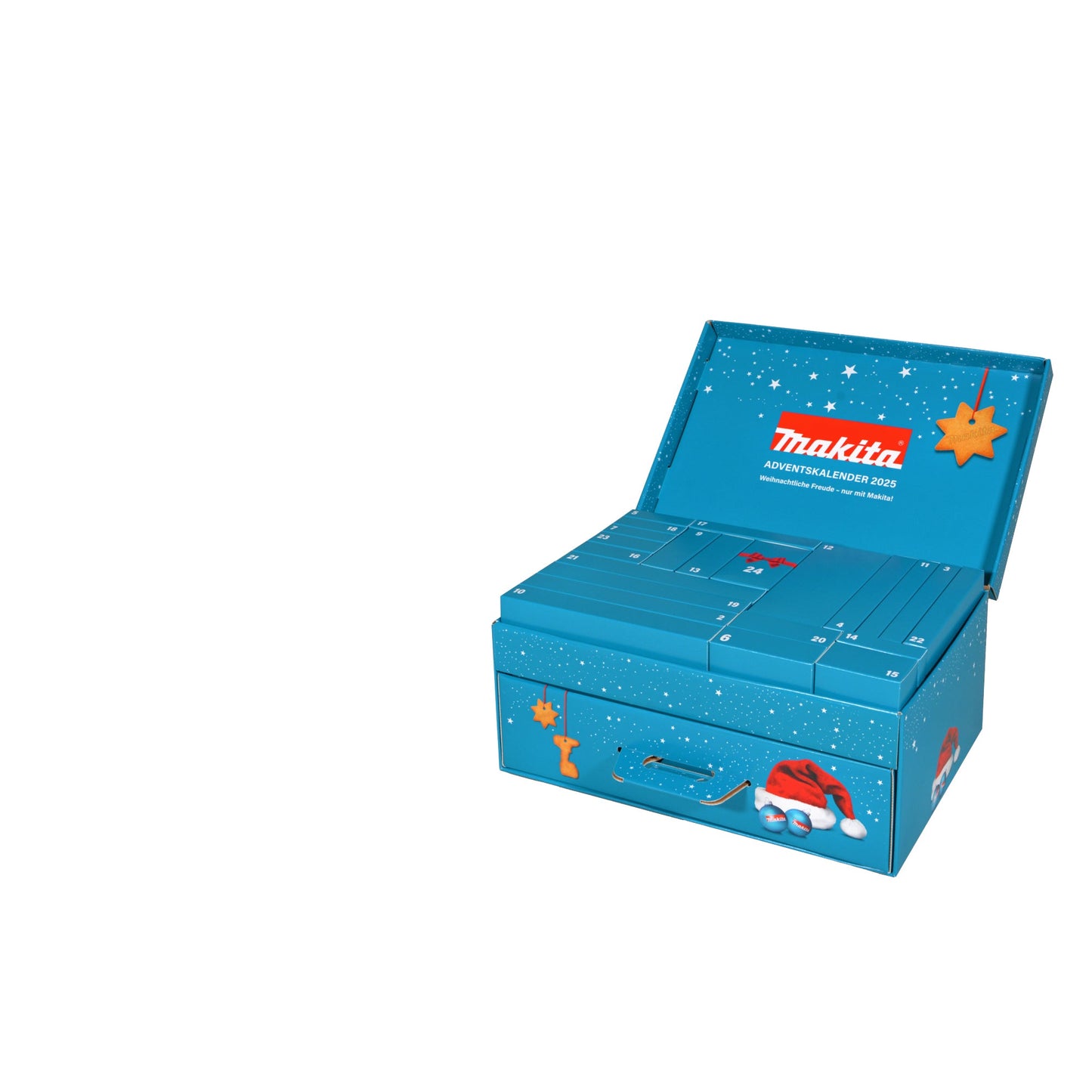 Makita® Adventskalender 36,4 x 18,25 x 23,9 cm (B x H x T) 60 Teile 3,47kg
