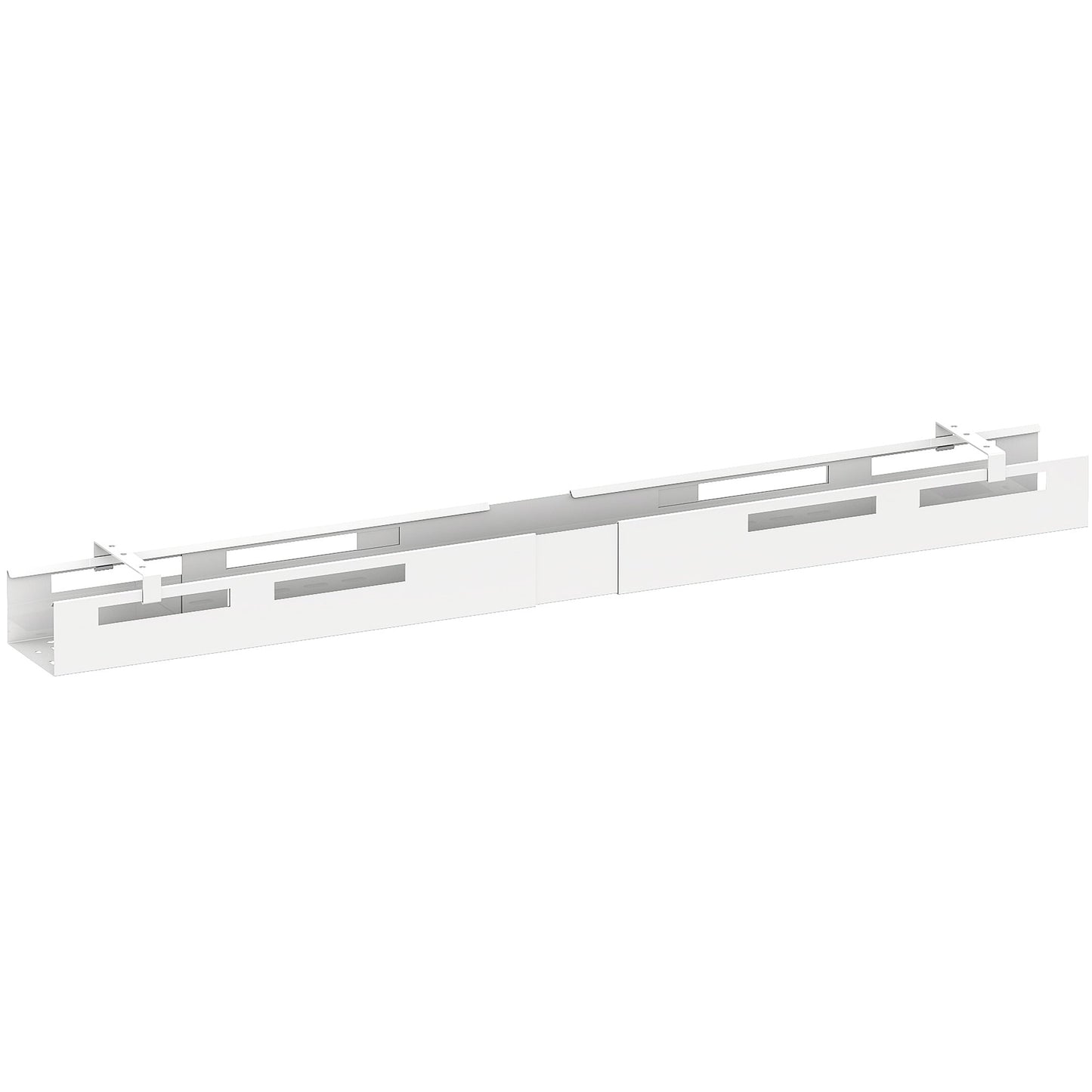 Geramöbel Kabelkanal 1.100-1.700 x 100 x 120 mm (B x H x T) Metall, pulverbeschichtet weiß