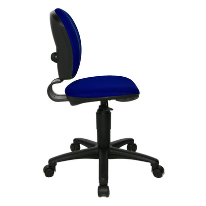 TOPSTAR Kinderdrehstuhl High Kid Rolle hart gebremst (für Teppichboden) Polyamid blau