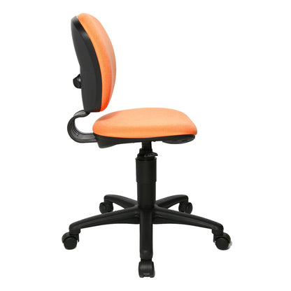 TOPSTAR Kinderdrehstuhl High Kid Rolle hart gebremst (für Teppichboden) Polyamid orange