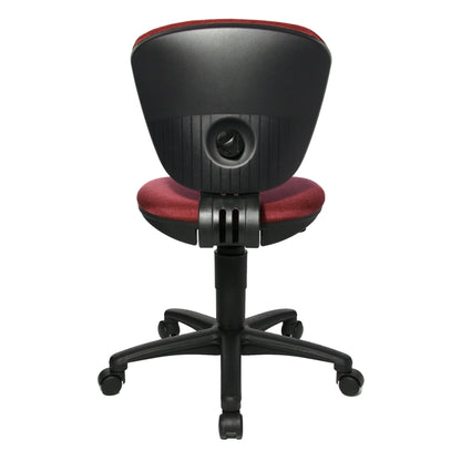 TOPSTAR Kinderdrehstuhl High Kid Rolle hart gebremst (für Teppichboden) Polyamid bordeaux