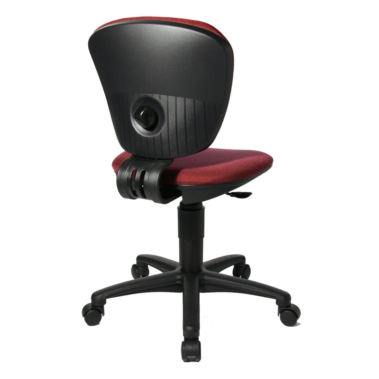 TOPSTAR Kinderdrehstuhl High Kid Rolle hart gebremst (für Teppichboden) Polyamid bordeaux