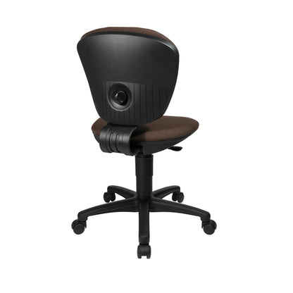 TOPSTAR Kinderdrehstuhl High Kid Rolle hart gebremst (für Teppichboden) Polyamid dunkelbraun