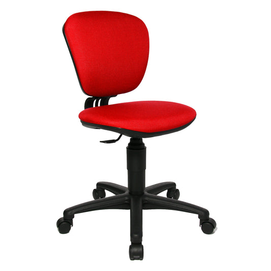 TOPSTAR Kinderdrehstuhl High Kid Rolle hart gebremst (für Teppichboden) Polyamid rot