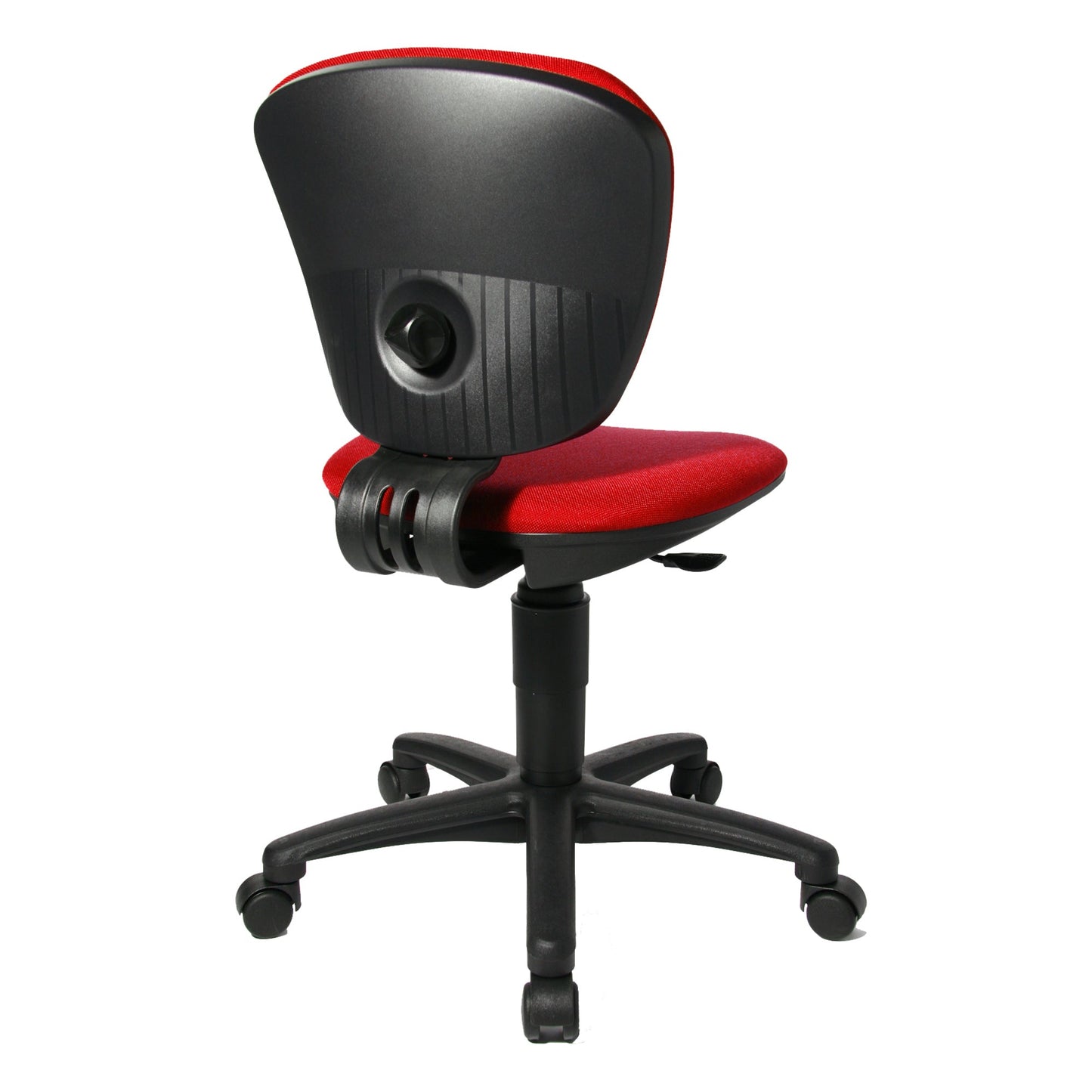 TOPSTAR Kinderdrehstuhl High Kid Rolle hart gebremst (für Teppichboden) Polyamid rot