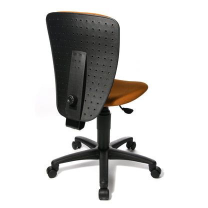 TOPSTAR Kinderdrehstuhl High S`cool® 3 Rolle hart gebremst (für Teppichboden) Polyamid orange