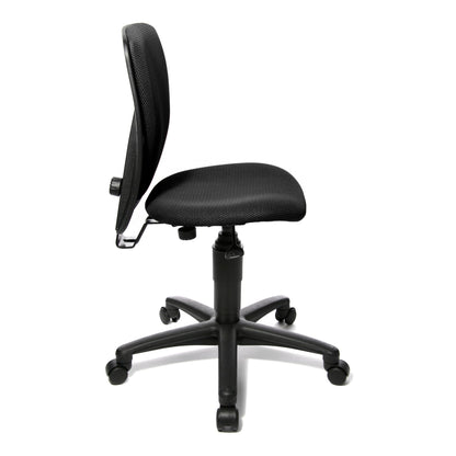TOPSTAR Kinderdrehstuhl High S`cool® 3 Rolle hart gebremst (für Teppichboden) Polyamid schwarz