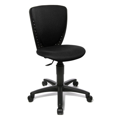 TOPSTAR Kinderdrehstuhl High S`cool® 3 Rolle hart gebremst (für Teppichboden) Polyamid schwarz