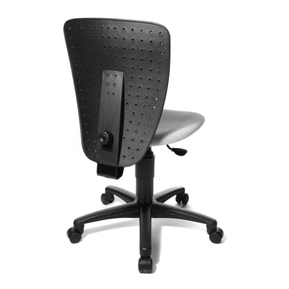 TOPSTAR Kinderdrehstuhl High S`cool® 3 Rolle hart gebremst (für Teppichboden) Polyamid weiß