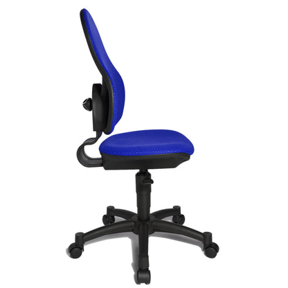 TOPSTAR Kinderdrehstuhl Sitness Kid 30 Rolle hart gebremst (für Teppichboden) Polyamid blau