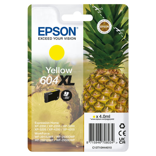 Epson Tintenpatrone Originalzubehör 604XL ca. 350 Seiten gelb 4ml