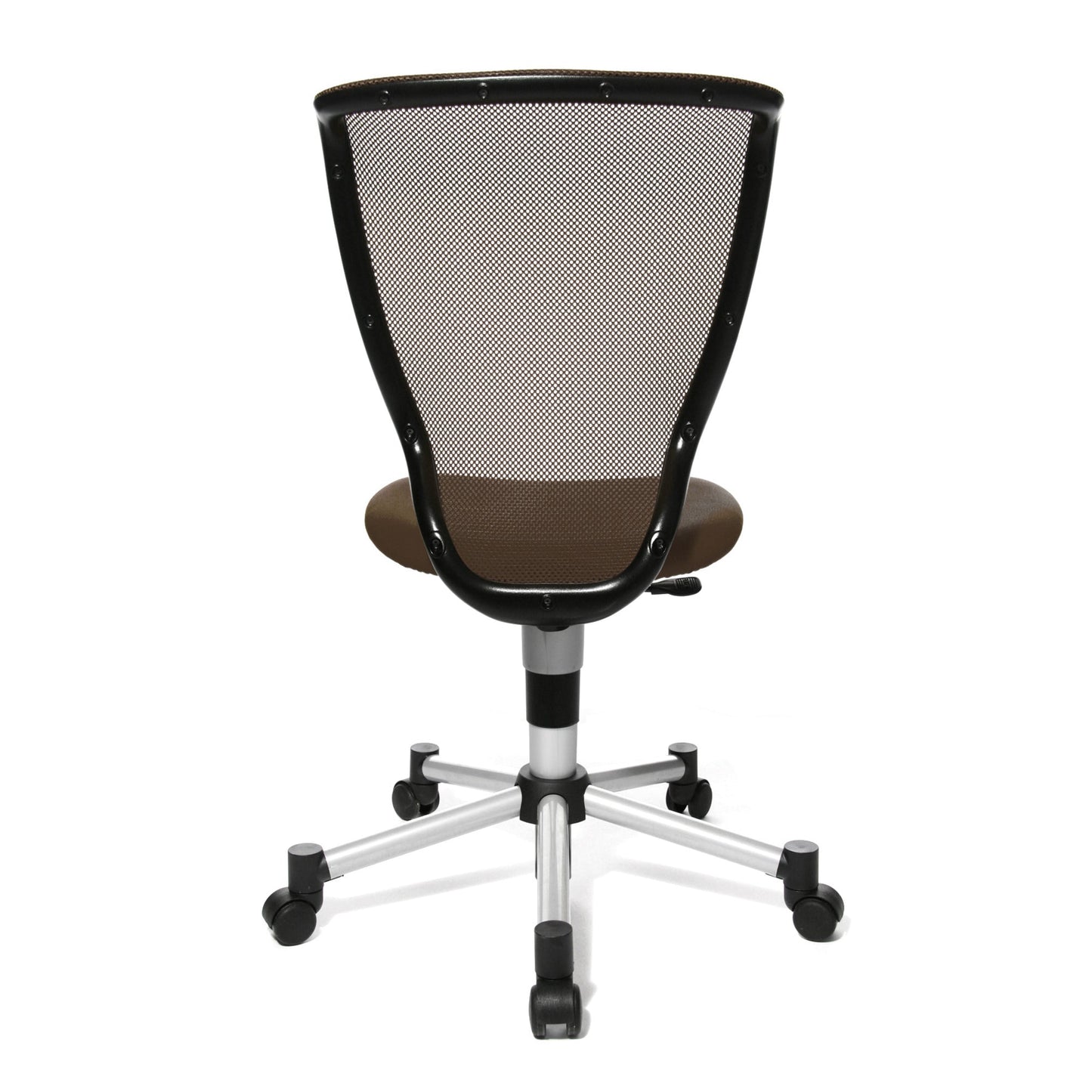 TOPSTAR Kinderdrehstuhl Titan® Junior Rolle hart gebremst (für Teppichboden) Stahl, lackiert dunkelbraun