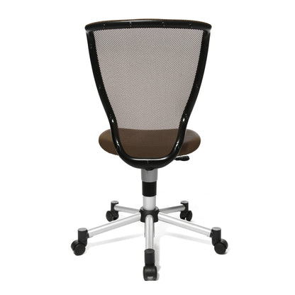 TOPSTAR Kinderdrehstuhl Titan® Junior Rolle hart gebremst (für Teppichboden) Stahl, lackiert dunkelbraun