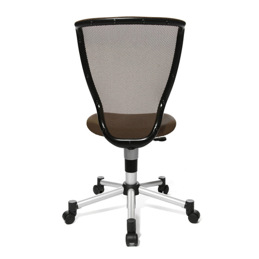 TOPSTAR Kinderdrehstuhl Titan® Junior Rolle hart gebremst (für Teppichboden) Stahl, lackiert dunkelbraun