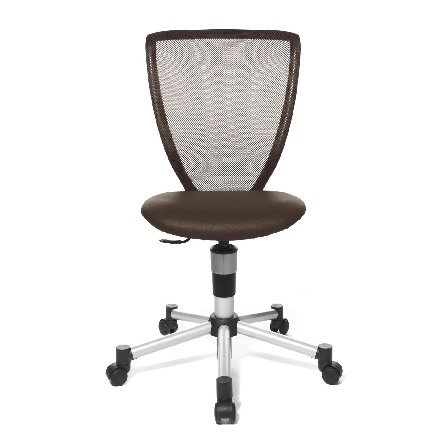 TOPSTAR Kinderdrehstuhl Titan® Junior Rolle hart gebremst (für Teppichboden) Stahl, lackiert dunkelbraun