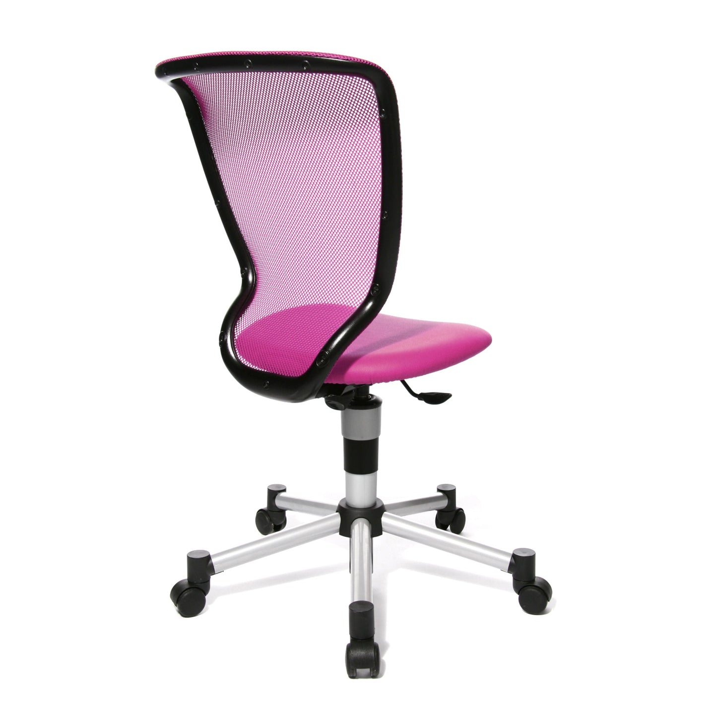 TOPSTAR Kinderdrehstuhl Titan® Junior Rolle hart gebremst (für Teppichboden) Stahl, lackiert pink