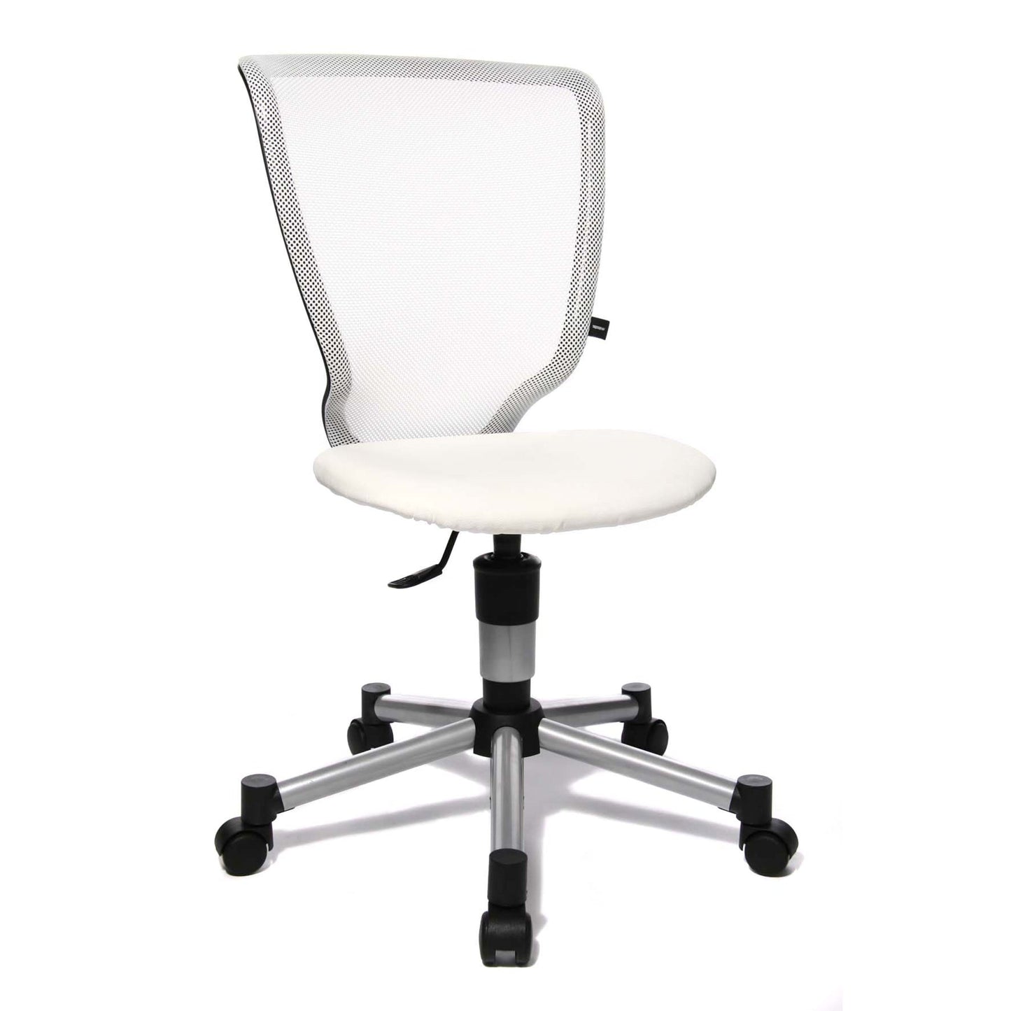 TOPSTAR Kinderdrehstuhl Titan® Junior Rolle hart gebremst (für Teppichboden) Stahl, lackiert weiß